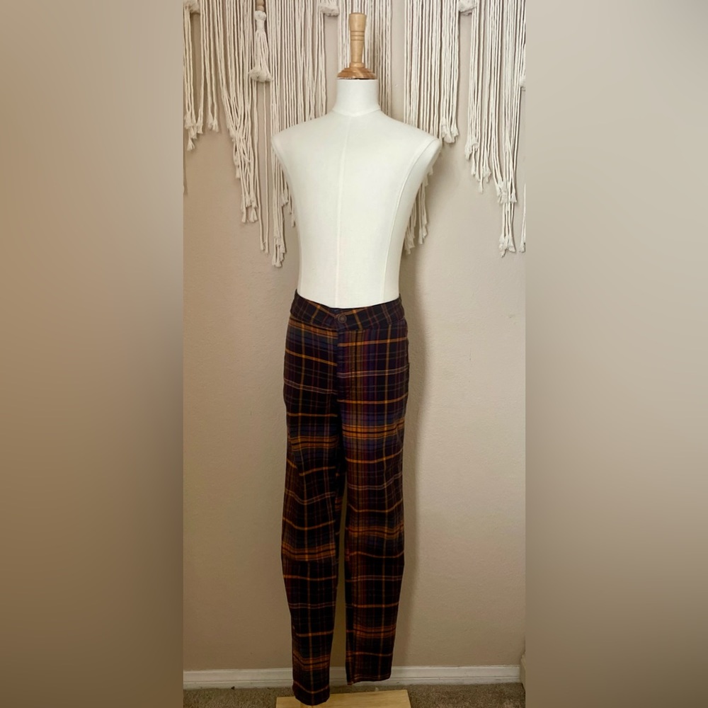 Free People We the Free Belle Plaid Skinny Pants